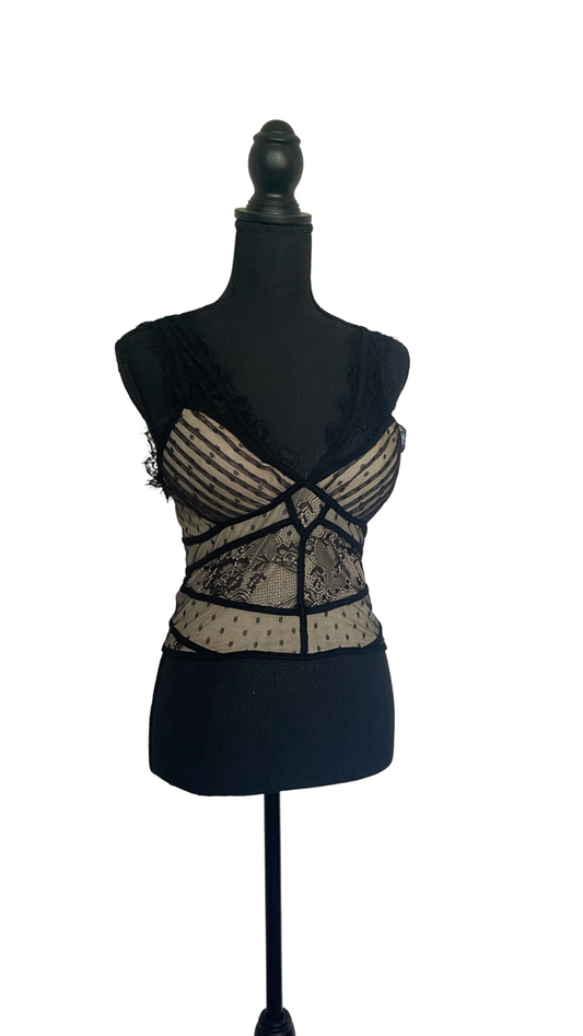 LACE HALTER TOP